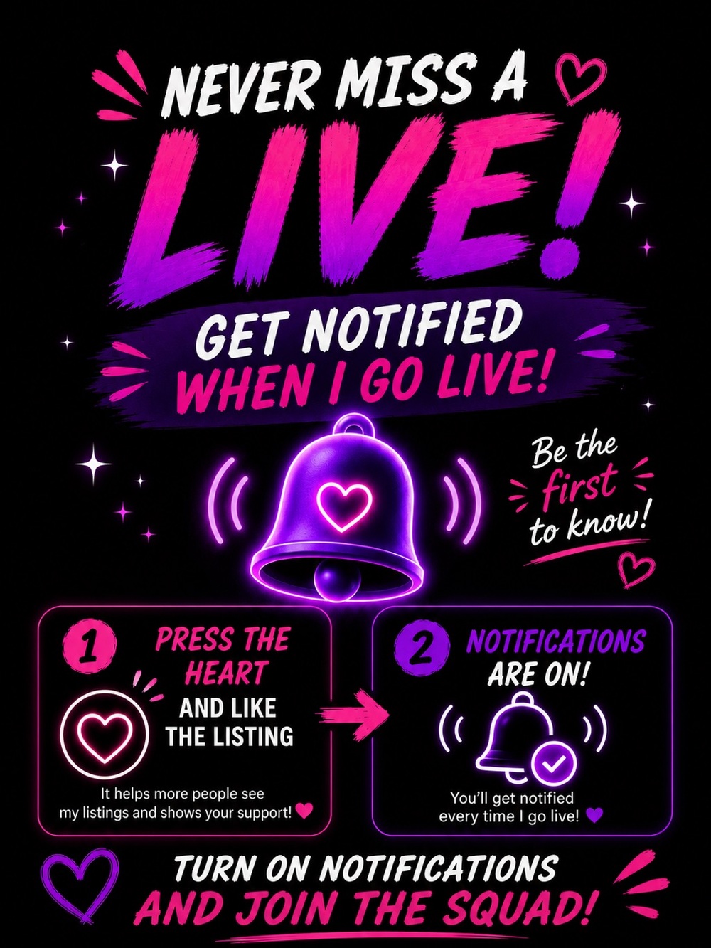 Like the Notification for Live Show Updates!